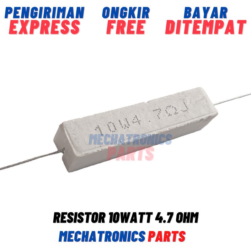 2PCS [PAS-9544] RESISTOR 10WATT 4.7OHM