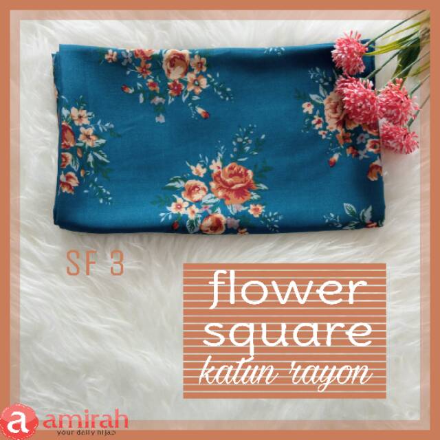 FLOWER SQUARE katun rayon