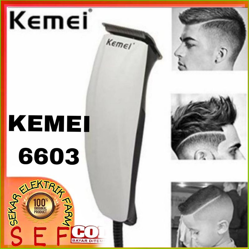 Alat cukur rambut / kumis / segala Rambut listrik Kemei tipe km-6603