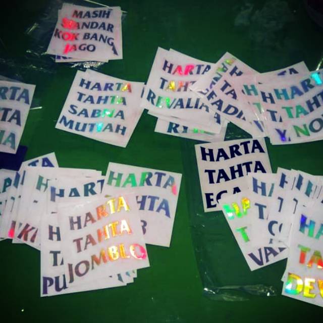 Stiker Harta Tahta Yang Lagi Viral Shopee Indonesia