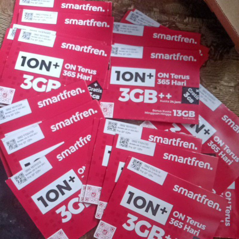KARTU /PERDANA KUOTA SMARTFREN 1ON+ 3GB + 3GB+ ++ GRATIS SETAHUN TANPA ISI ULANG