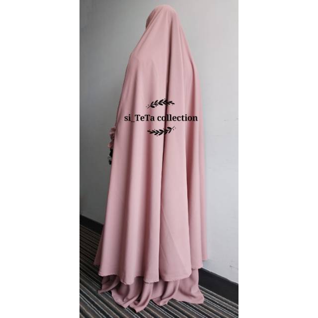 Gamis syar'i Khadijah set polos