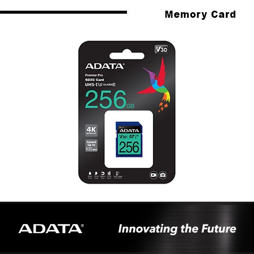 ADATA Premier Pro SDXC/SDHC UHS-I U3 (V30S) 256GB - SD CARD TOSCA