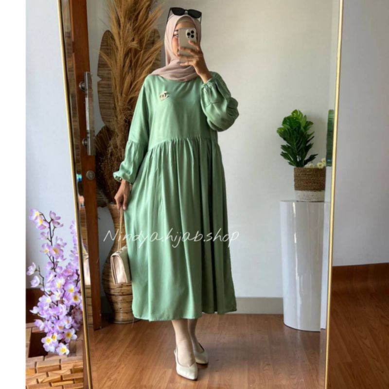 Kayla midi dress murah