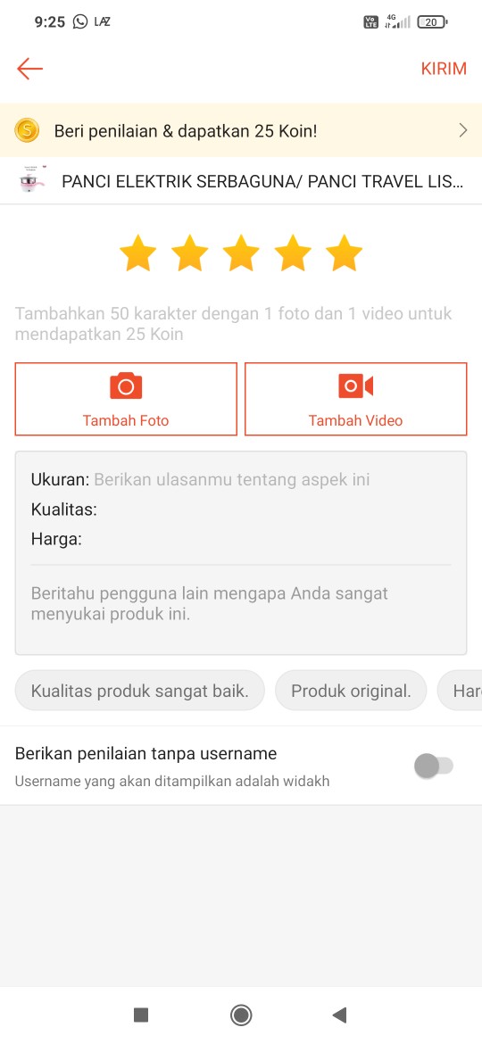 Panci Elektrik Serbaguna/ Panci Travel Listrik Multifungsi