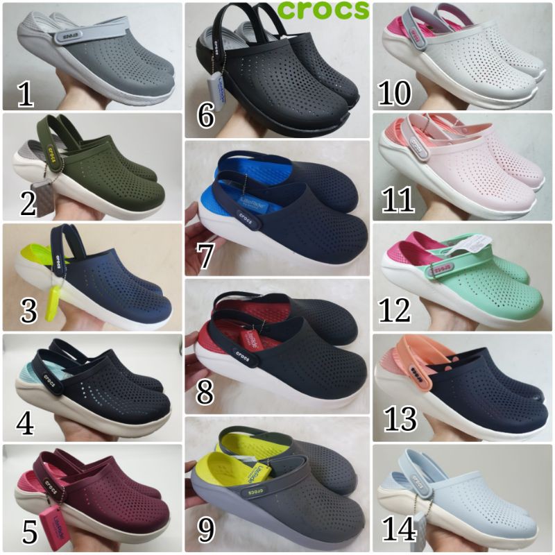 Crocs Literide Clog Sepatu Sandal Pria dan Wanita + Include Box