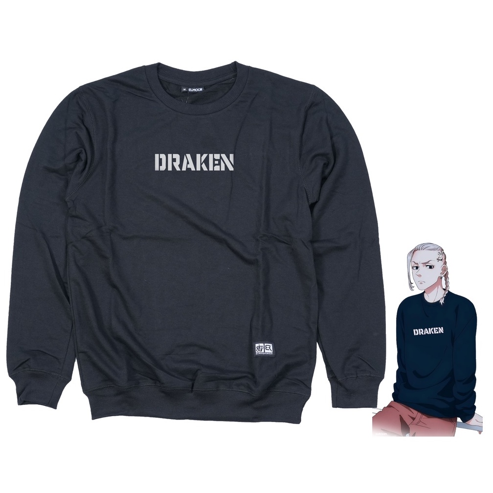 Sweater Crewneck Anime Tokyo Revengers / CREWNECK DRAKEN -SWEATER OBLONG DRAKEN - MIKEY