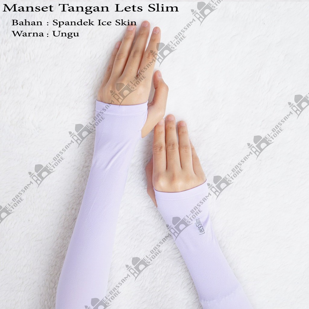 Manset jempol / handsock fingger less Lets Slim Aqua-X Cool Ice Polos Dingin Sejuk SO