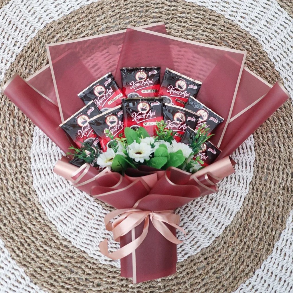 Buket Bouquet wisuda-acara besar-mahar boneka coklat snack bisa request