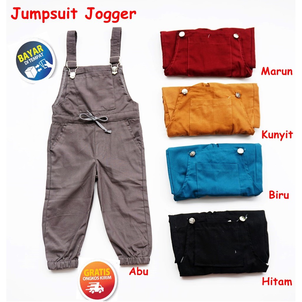 Jumpsuit Jogger Baju Kodok Anak Unisex