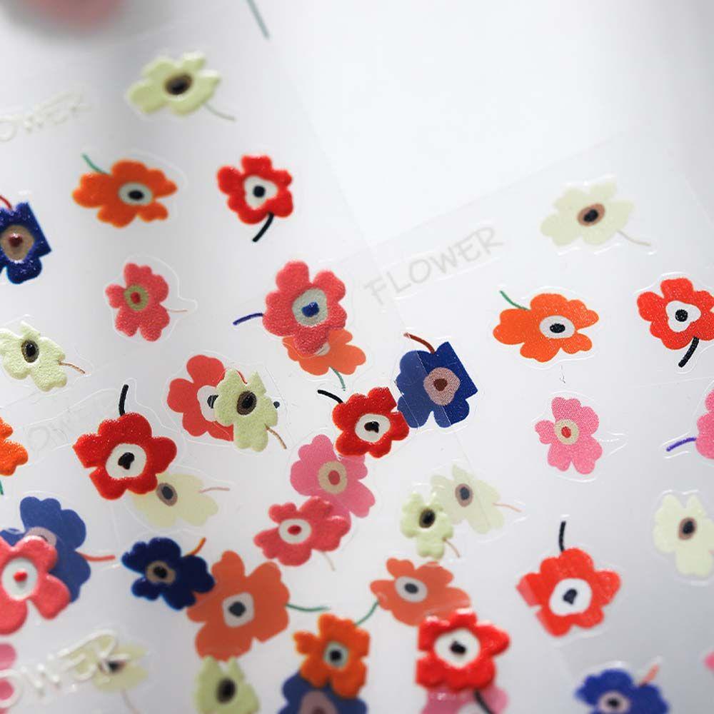 Mxbeauty Kartun Stiker Kuku Fashion Pelangi Pesawat Luar Angkasa Catatan Musik Nail Art Dekorasi