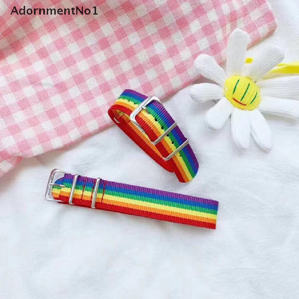 (AdornmentNo1) Gelang Anyaman Tali Warna Pelangi Untuk Pria / Wanita