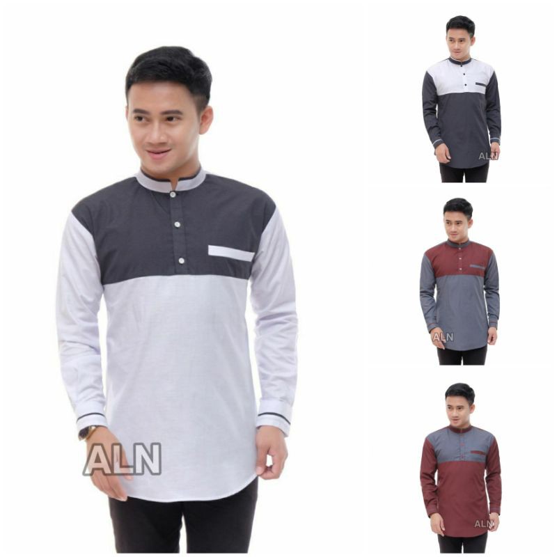 KURTA LENGAN PANJANG | BAJU KOKO LENGAN PANJANG | BAJU KOKO AZZAHIR
