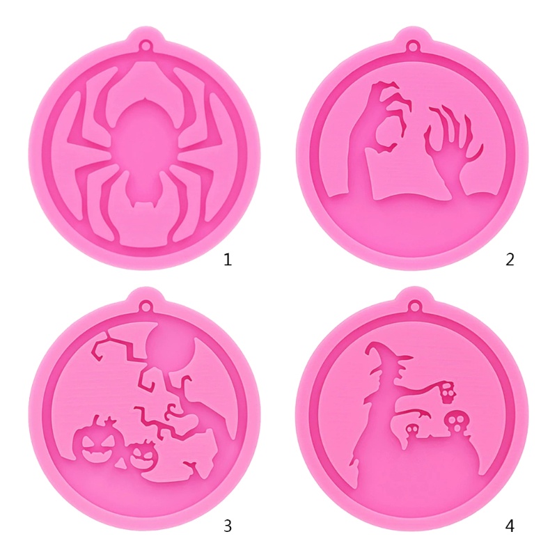 SIY  Halloween Witch Keychains DIY Epoxy Craft Pendant Keychain Jewelry Mold