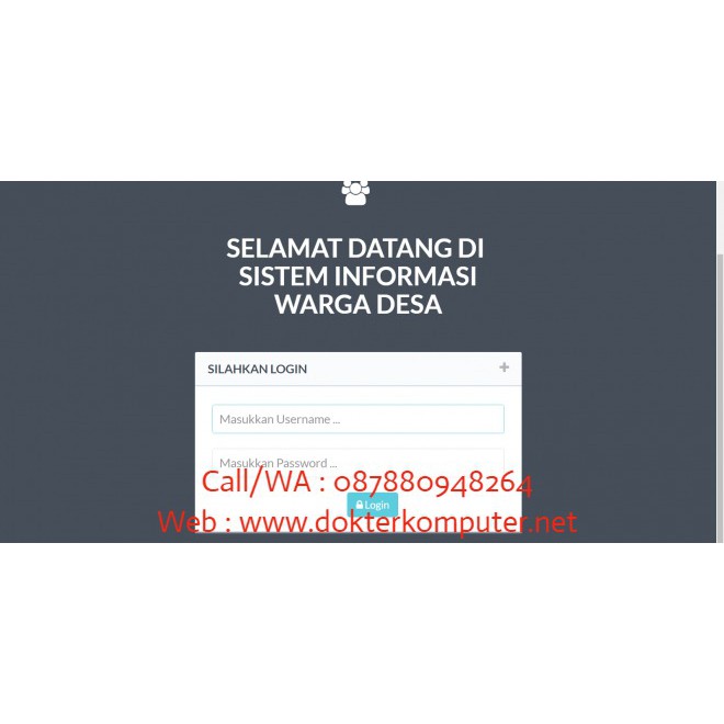 Aplikasi - Program Sistem Informasi Warga Desa berbasis Web