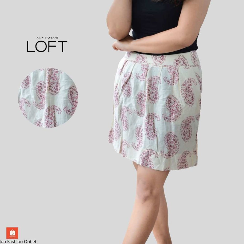 LOFT - Rok Pendek Midi Skirt Original Premium Pakaian Branded Sisa Ekspor