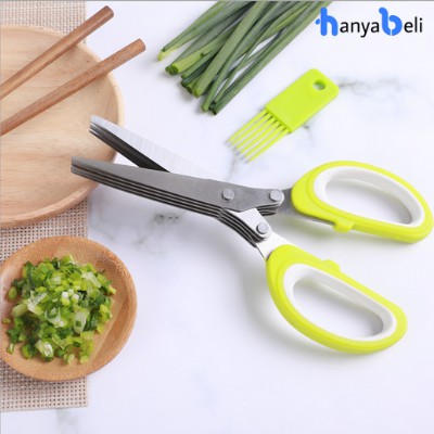 Gunting Dapur 3 Lapis Gunting Daun Bawang Alat Kitchen Pemotong Sayur