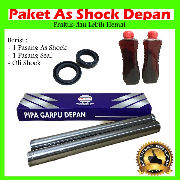 Pipa Garpu Depan As Shock Breaker Depan Vario 110 125 150 LED Injection