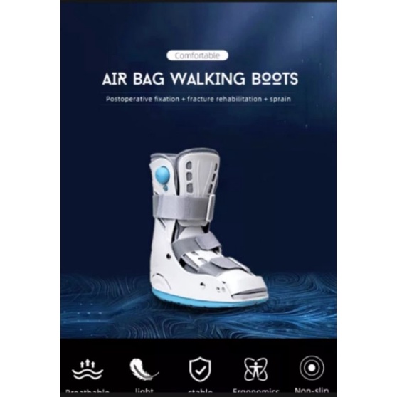 walking boots air bag AFO pasca cidera, operasi, rehabilitasi otrhopedi