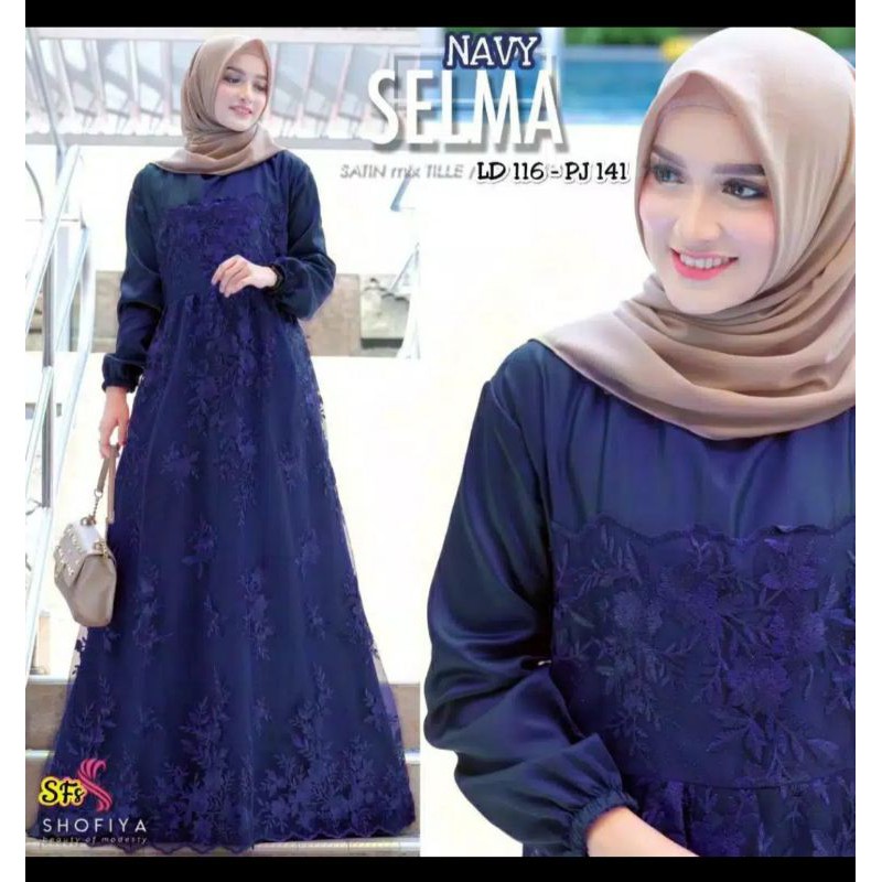 Farasya Dress Kondangan Jumbo Ld 120 Gamis Brukat Jumbo Party Dress Muslim Wanita Ld 120 Gaun Pesta