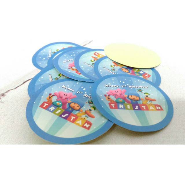 

Stiker pudding karakter pocoyo