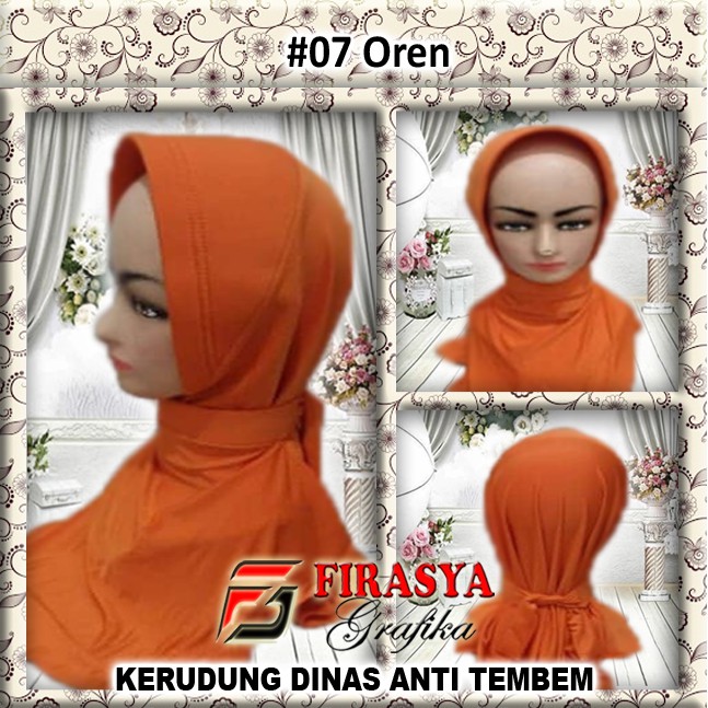 FGS - jilbab dinas PNS ANTI TEMBEM oren psr pia ag pemuda Pancasila dharma wanita cream KHAKI kejaks
