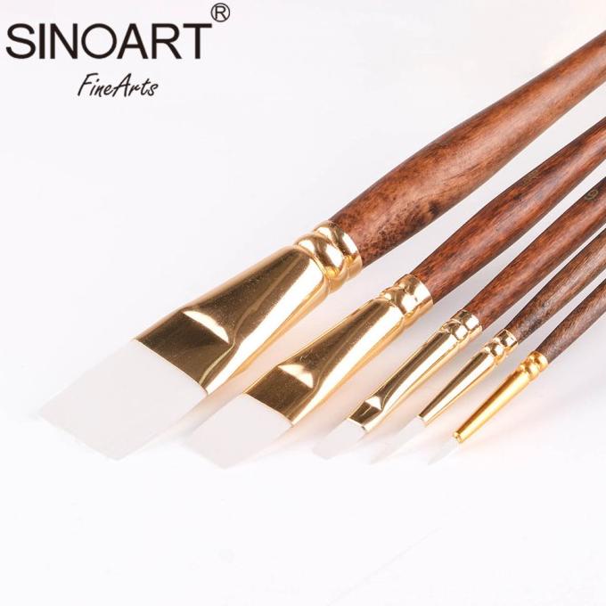 

Kuas Lukis Sinoart Set 5 Taklon Short Handle Brush