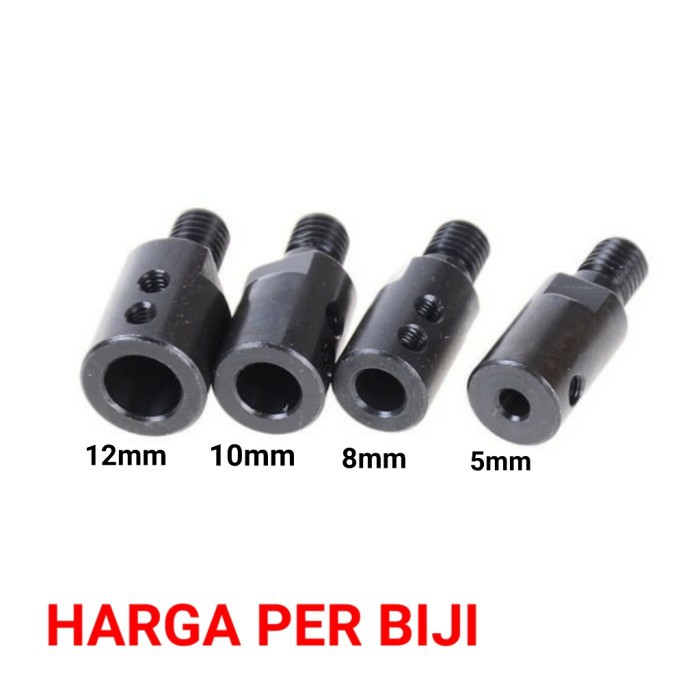 Konektor arbor Adaptor mata gerinda dinamo as 5 8 10 12 mm Shank M10