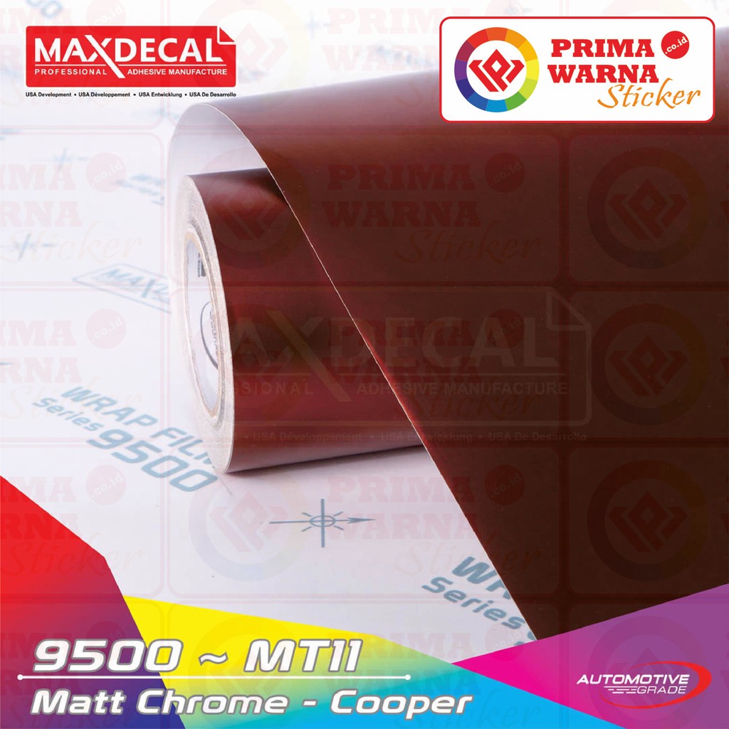 Maxdecal 9500 MT11 Matte Chrome Copper, Wrap Series Sticker, Meteran Lebar 152cm
