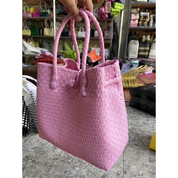 Tote Bag Babby Pink Tali Jinjing / Tas Wanita Trend Terkini Majid Tas Handmade [READY STOK]