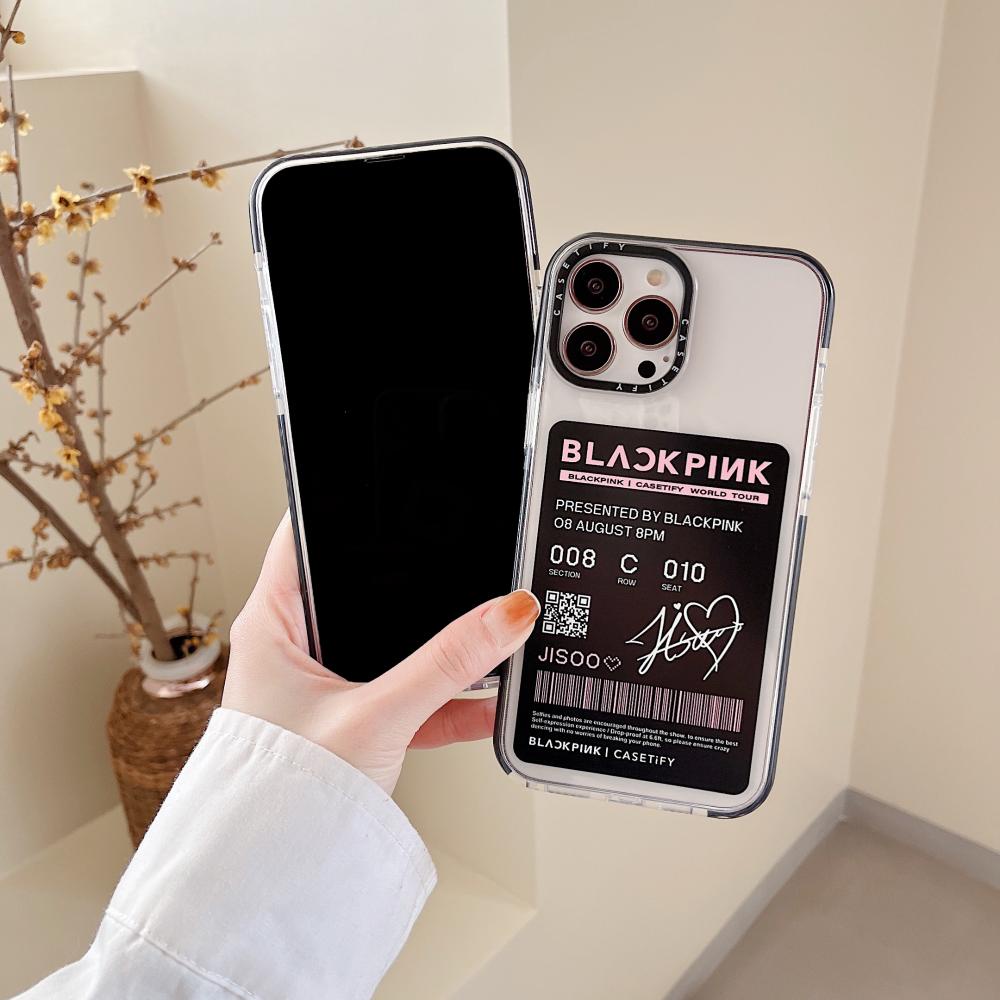 Soft Case Silikon Transparan Tebal Shockproof Motif Kartun Untuk Iphone