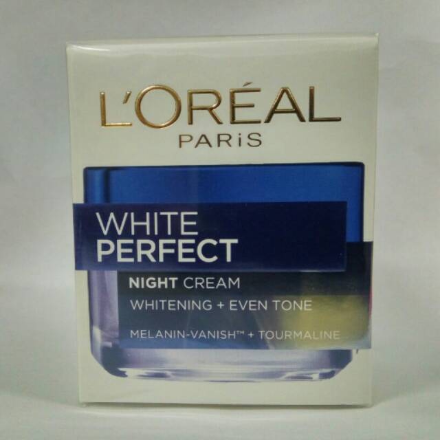 LOREAL White Perfect Night Cream 50ml Original Krim Malam Pencerah Wajah