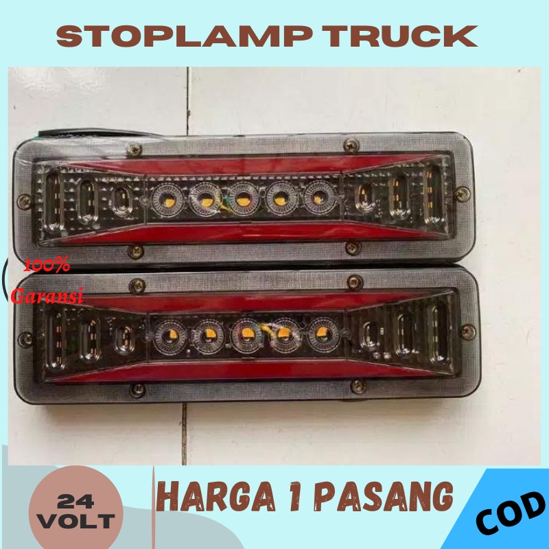 Lampu Rem Belakang Stop lamp LED ST-1225 Mobil Pickup L300 New Carry Futura Panther 12 Volt 30 Cm