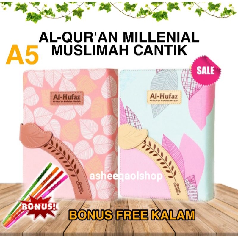 Alquran Al Hufaz Millenial Muslimah Cantik A5 Agenda Jaket