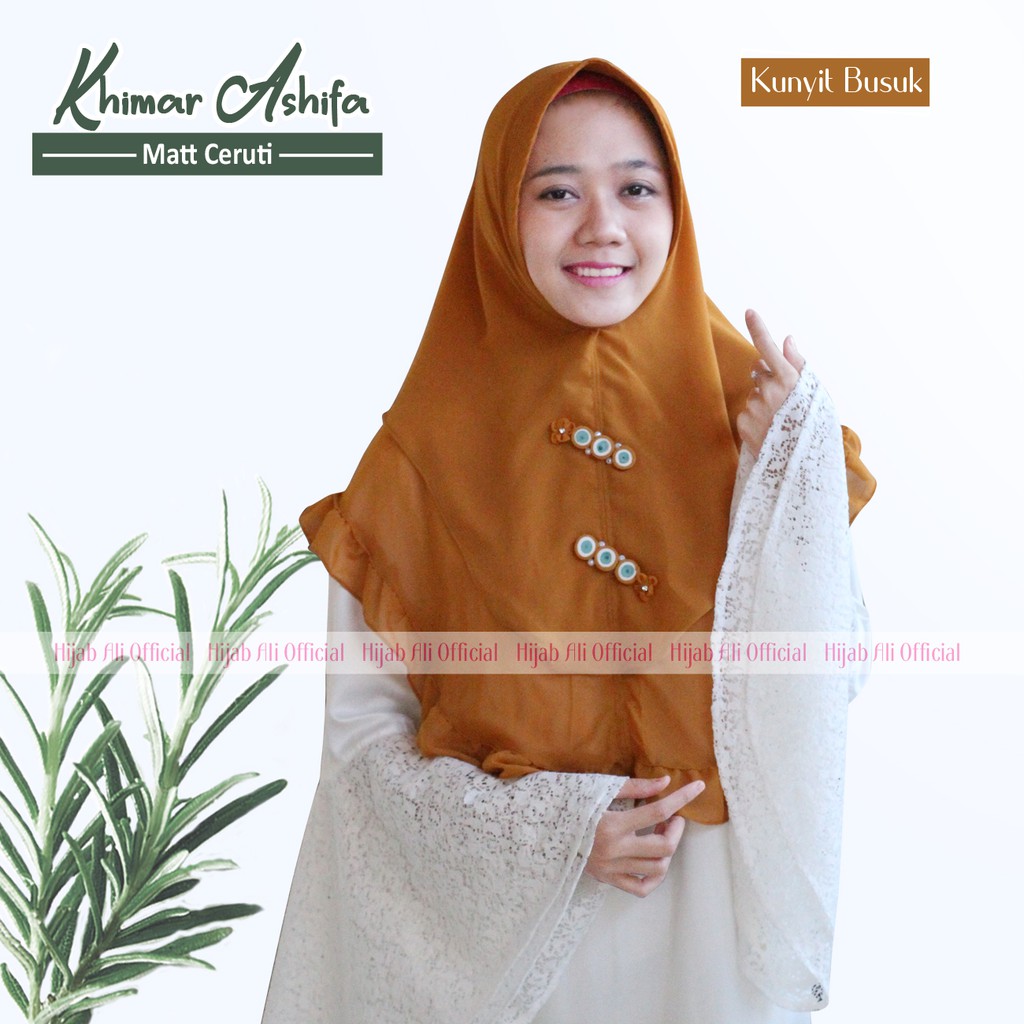 KHIMAR ASHIFA Q1 KHIMAR SYARI 2 LAYER HIJAB REMPEL KHIMAR TERBARU  KHIMAR PED JILBAB INSTAN BERGO