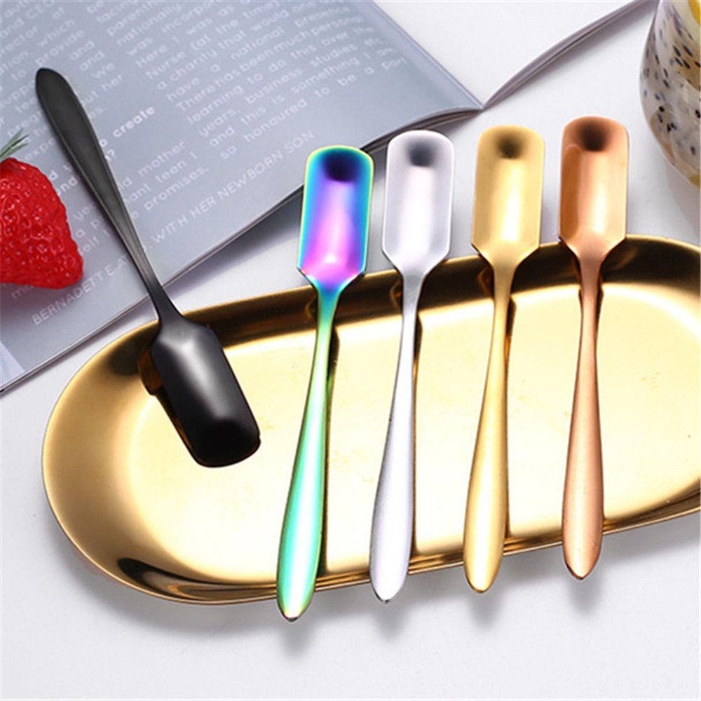 Chookyy Sendok Kopi Coffeeware Creative Square Dessert Spoon