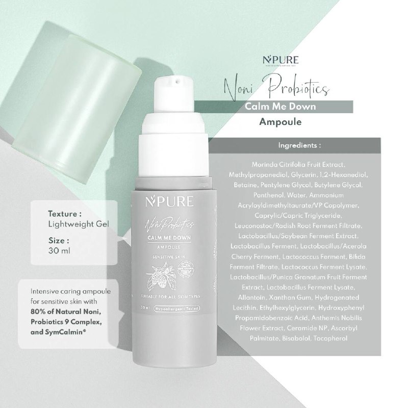 NPURE X ISYANA NONI PROBIOTICS “CALM ME DOWN” AMPOULE Serum
