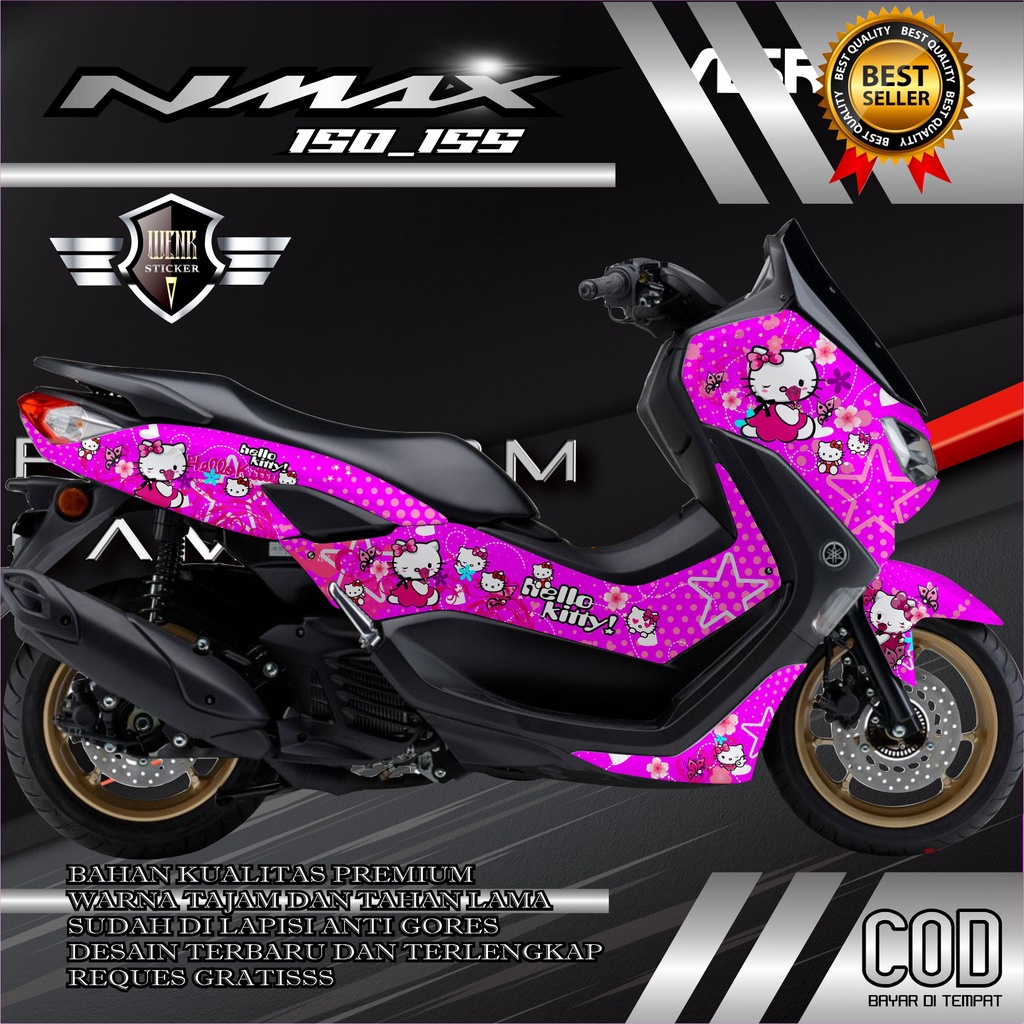 DECAL NMAX 150_155 HELLO KITTY, KITTY HELLO