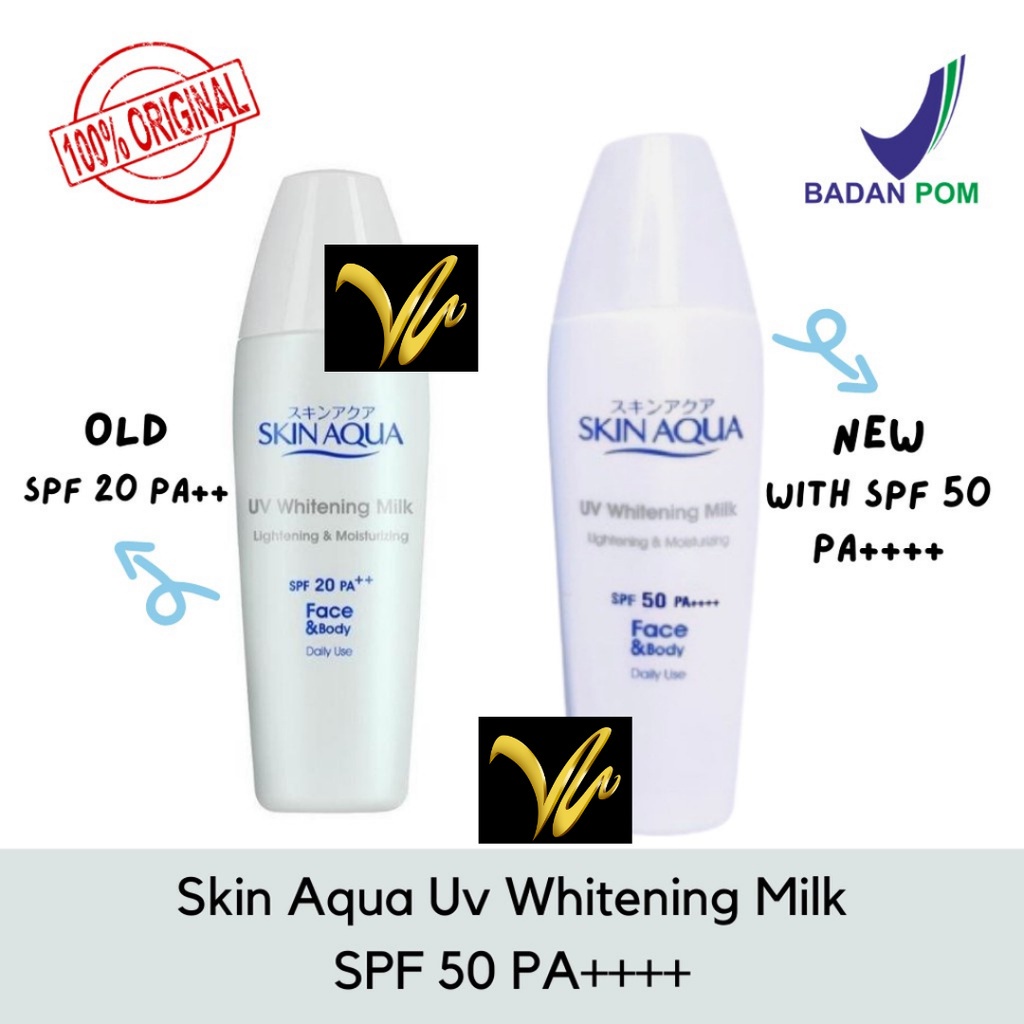SKIN AQUA Tone Up UV Essence- UV Moisture Milk SPF 50+ PA+++ 40g Moist Gel SPF 30 (VIC)