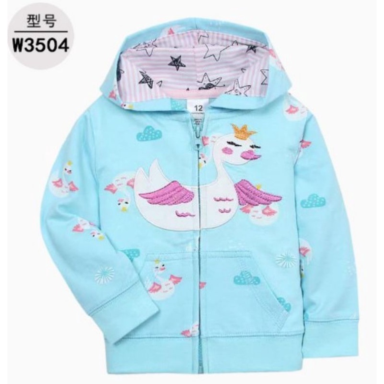 jaket bayi import 9 bulan - 3 tahun high quality anak hoodie topi bogor murah baby kado hadiah lahiran baru lahir newborn perempuan lucu-D