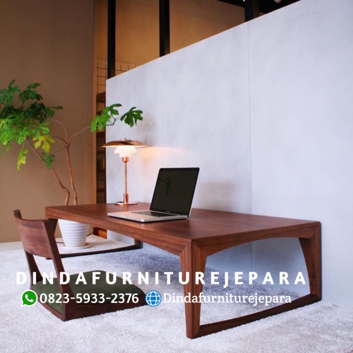 Meja kerja lesehan meja belajar lesehan