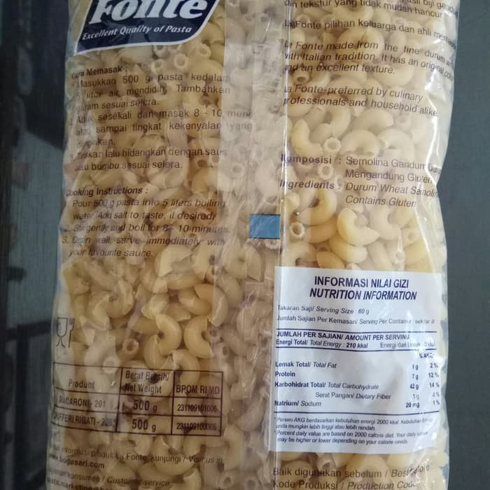 

macaroni la fonte