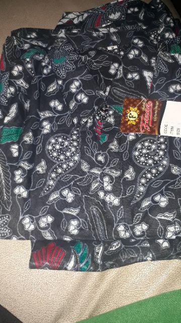 Real Pict Kemeja  Batik Pria Bordir Sogan Hrb026 Batikaf Notoarto Batik Ipnu-ippnu Hem Pria