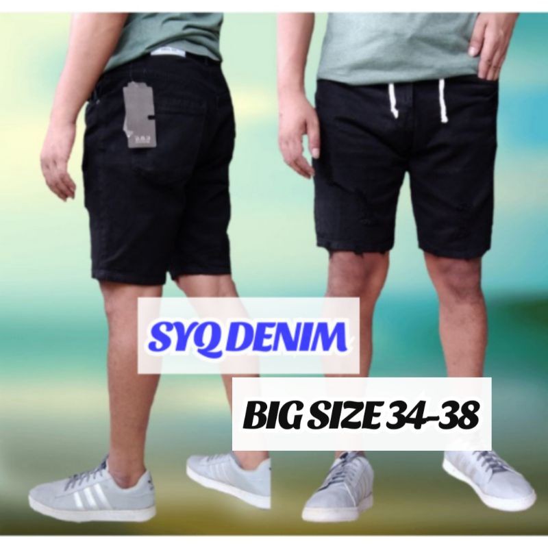 CELANA JEANS PENDEK ROBEK SHORTPANT RIPPED JEANS 33 38 CELANA JEANS PENDEK ROBEK SHORTPANT RIPPED JEANS 33 38