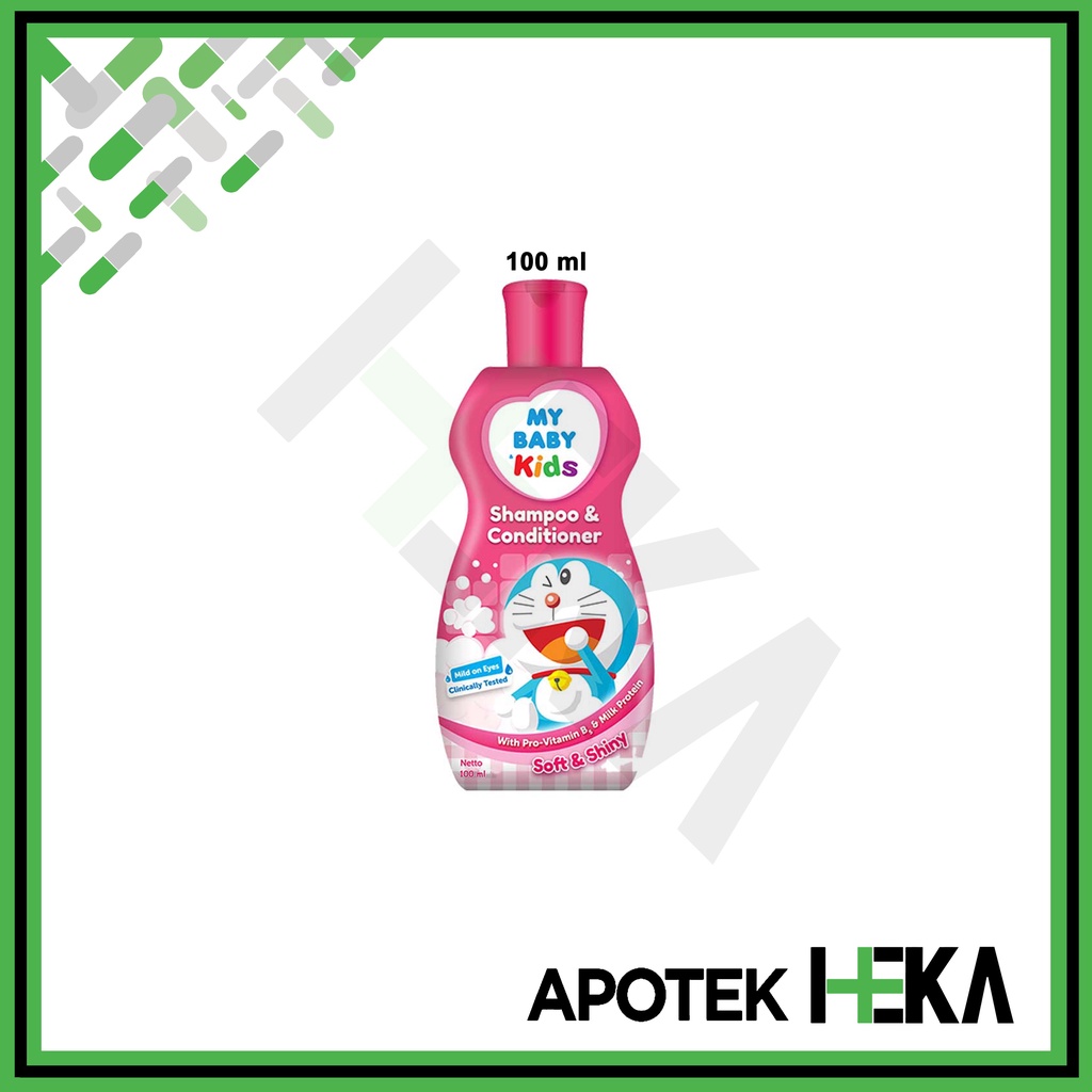 My Baby Kids Shampoo &amp; Conditioner Soft &amp; Shiny Pink 2in1 Sampo Anak (SEMARANG)