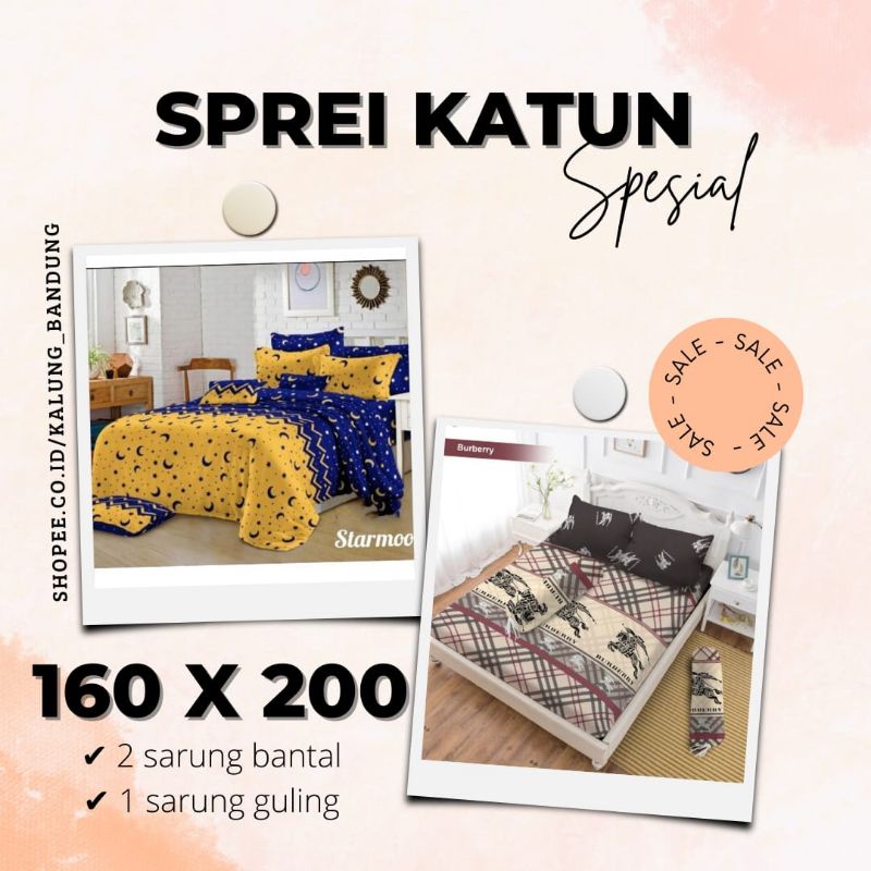 SPREI 160x200 HOMEMADE PROMO NO. 2 (1kg=2set) TERMURAH POLYMICRO BAHAN MIRIP KINTAKUN