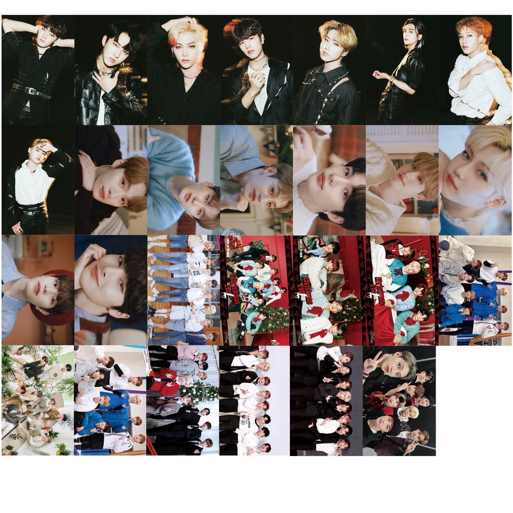 54pcs / Kotak Kartu Ucapan LOMO Album Foto Stray Kids 2022 Season 's