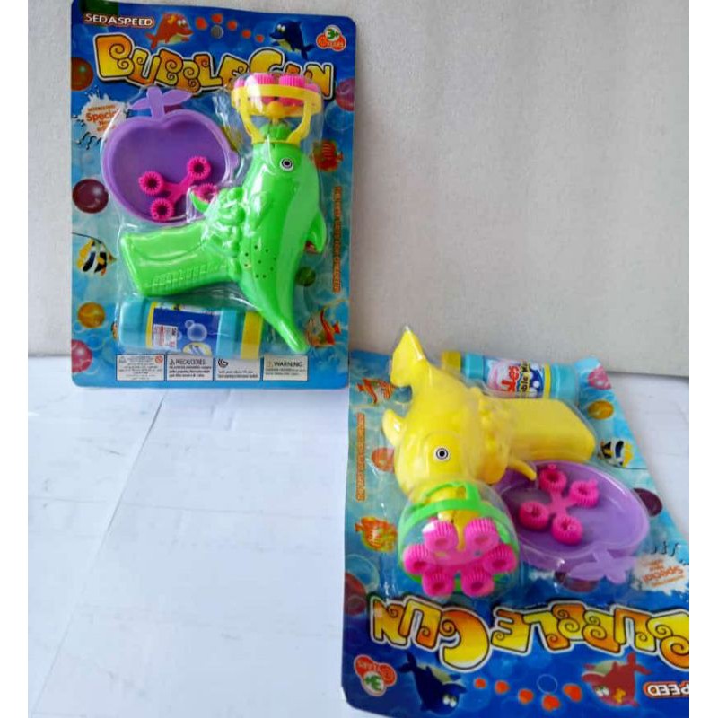 rainbow bubbles mainan gelembung mini bubble shooter