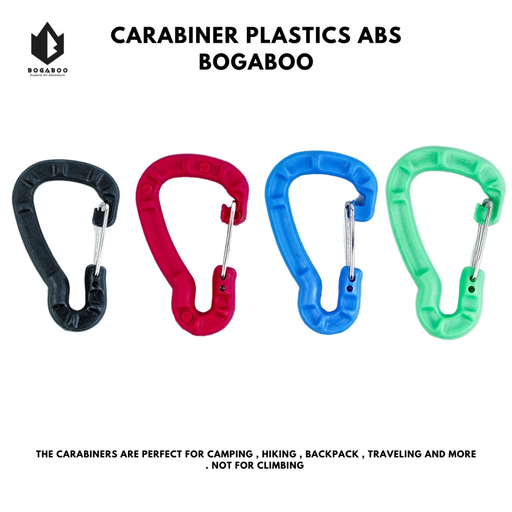 carabiner Plastik - ACC - carrabiner platics ABS - carabiner gantungan snap clip lock - gantungan kunci