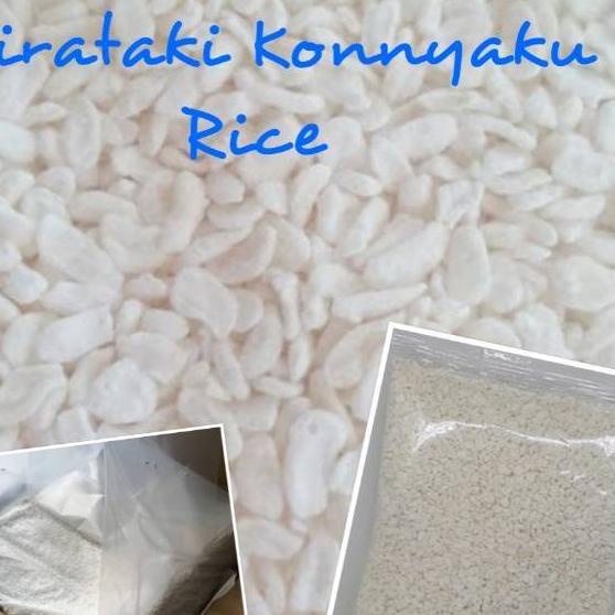 

5.5 STOK READY Low Carbs Shirataki Konnyaku Rice / Beras Shirataki Rendah Kalori uk 1kg